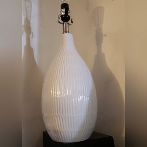 White Ceramic Lamp Base 20" tall